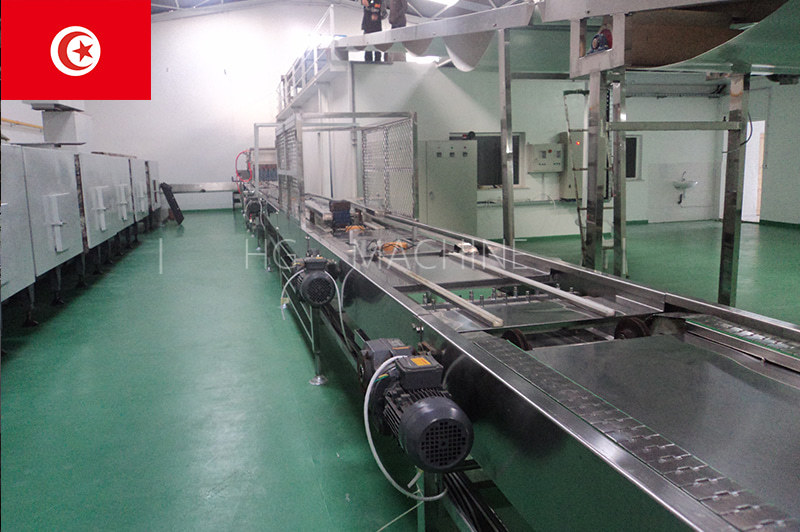 Ligne de production de gâteaux à double rangée - Tunisie