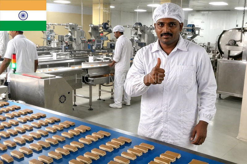Projet d'expansion du gâteau à étages en Inde 1 200 kg/h