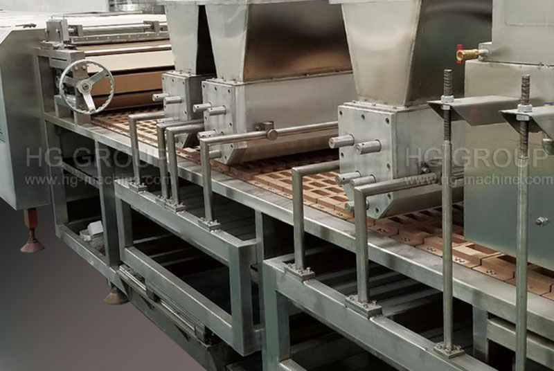 Ligne automatique de production de gâteaux moulés en 3D