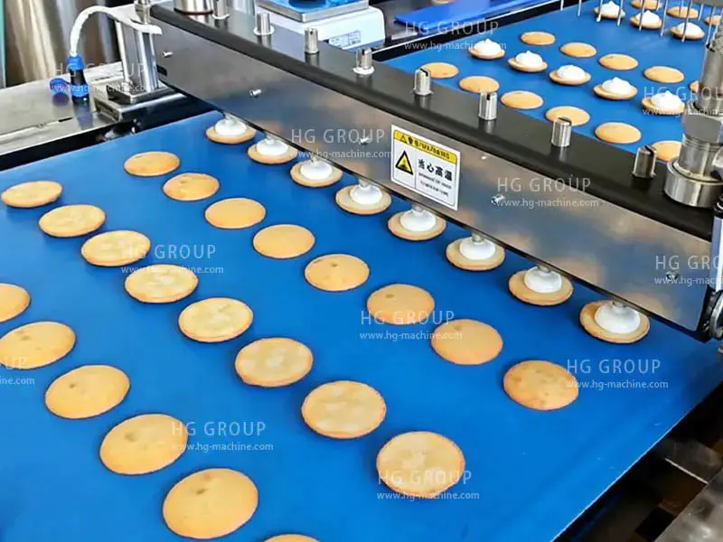 Ligne de production automatique de tarte au chocolat