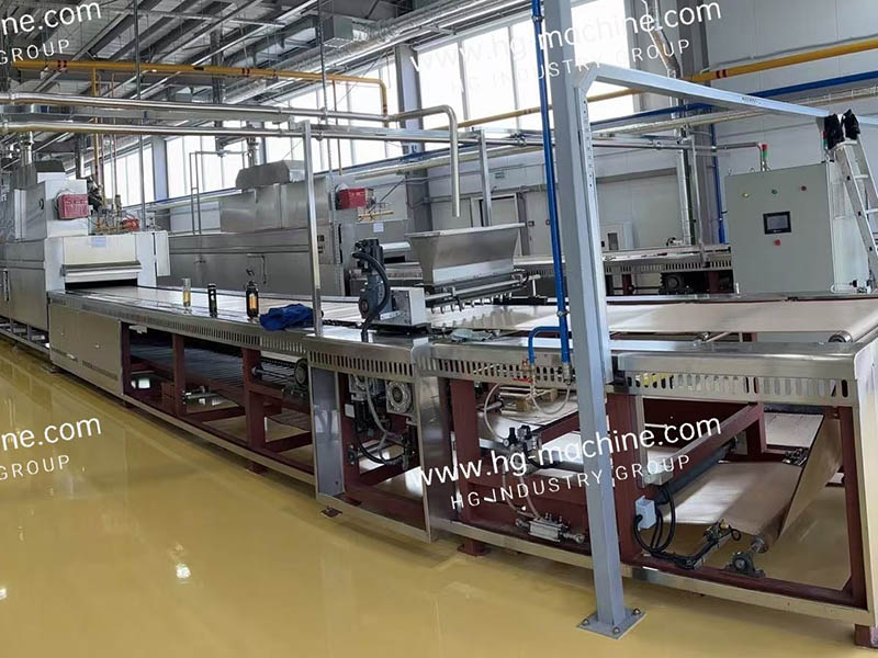 Ligne de production automatique de tarte au chocolat