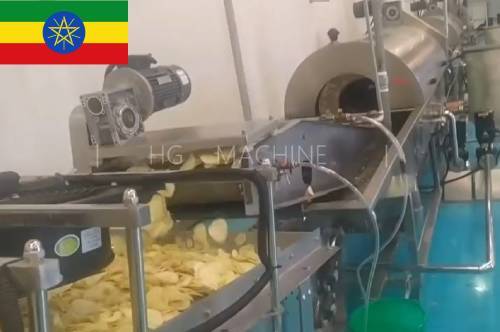  Ligne de production de chips de pommes de terre naturelles en Éthiopie