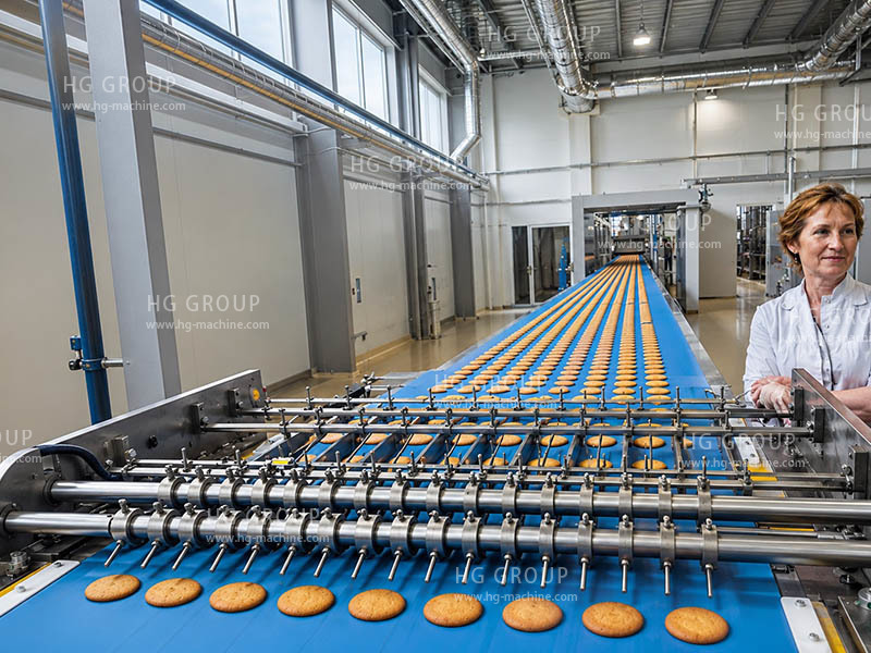 Ligne de production automatique de tarte au chocolat